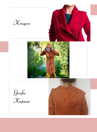 Pulloverjacke Irina ... Verkörperung des inneren Feuers - anawe-shop.de
